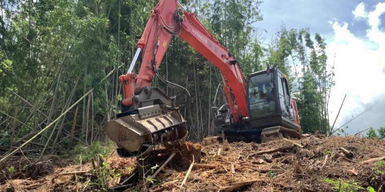 篠竹・立木・伐採粉砕　FAEマルチャー